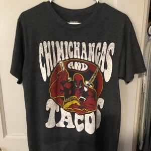 Marvel Deadpool Chimichangas and Tacos T-Shirt